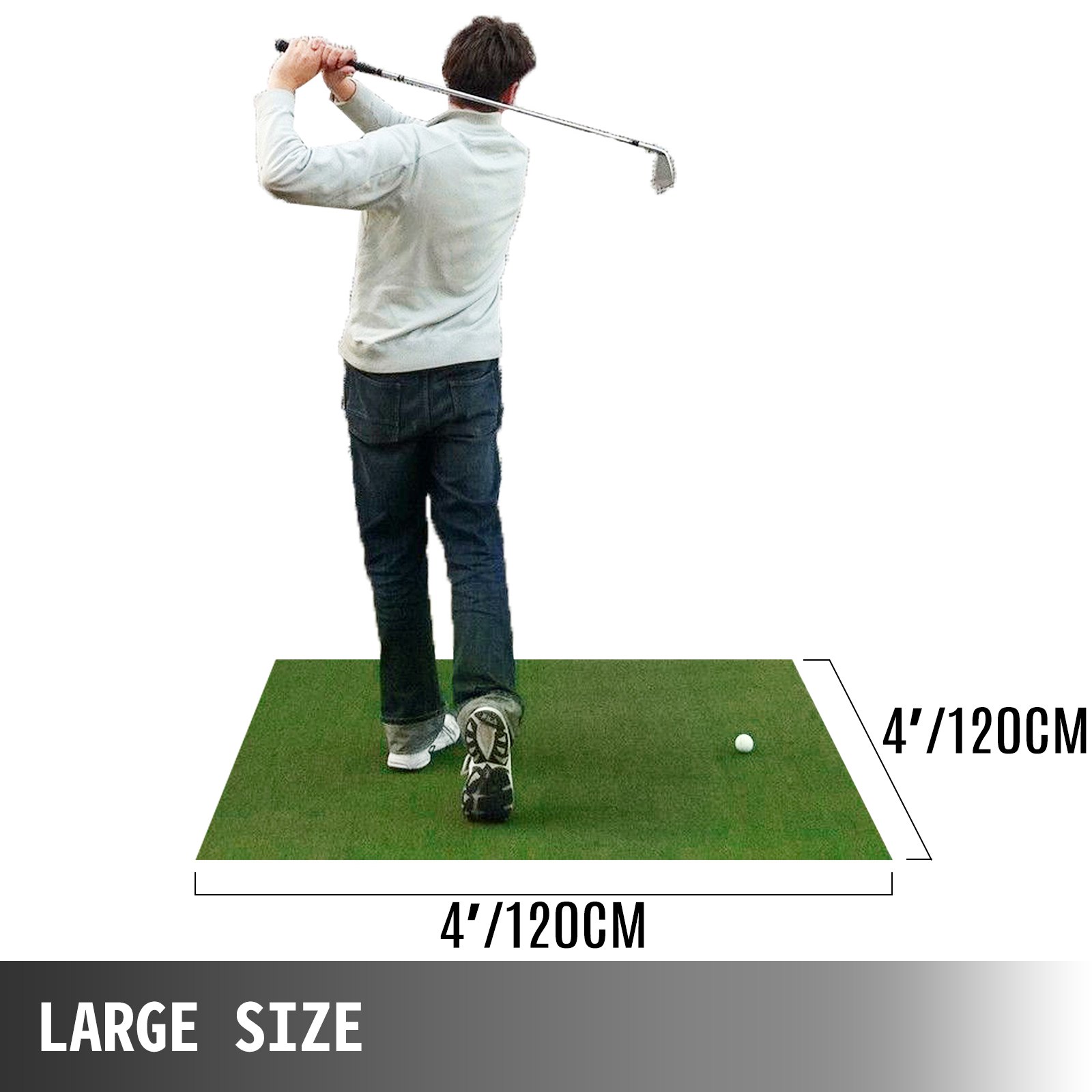 New 4x4Ft Backyard Golf Mat Residential Training Hitting Pad