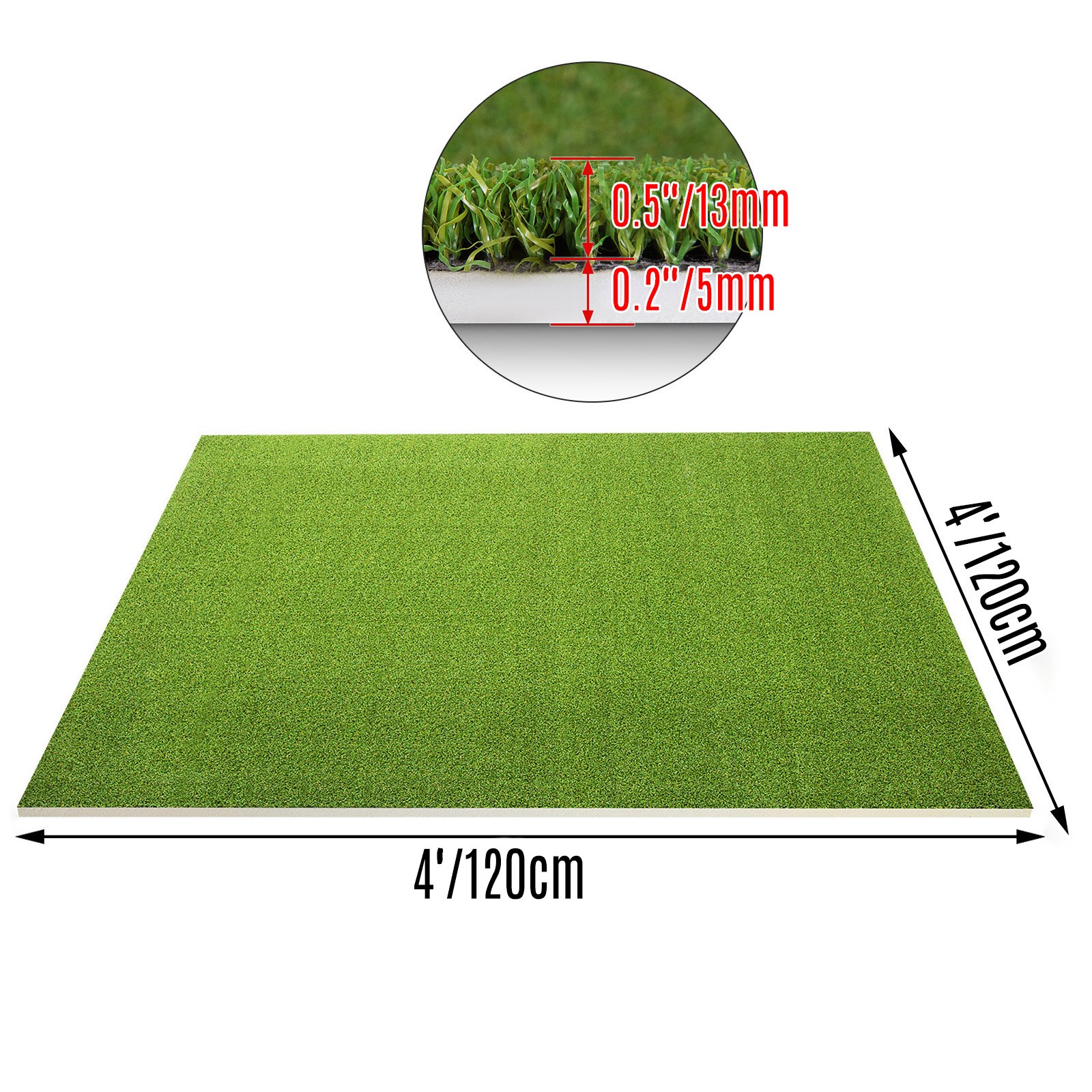 New 4x4Ft Backyard Golf Mat Residential Training Hitting Pad