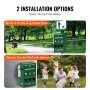 Dog Waste Station Bag Dispenser with 600 Bags Lockable Dog Poop Bag Holder