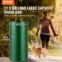 Dog Poop Trash Can 11.5 Gallons Weather-Resistant Dog Waste Bin with Lid