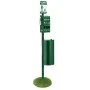 VEVOR Dog Waste Station with Hand Wash Bottle, Commercial Dog Poop Station, 11.5 Gallons Pet Waste Bin with 50 Can Liners, Bag Dispenser & 600 Waste Bags, Outdoor Dog Waste Disposal System for Backyard