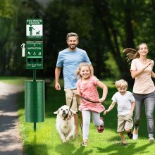 Dog Waste Station with 600 Dog Poop Bags Commercial Park Pet Poop Station