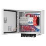 VEVOR PV Combiner Box, 6 String, Solar Combiner Box with 15A Rated Current Fuse 125A Circuit Breaker Lightning Arrester and Solar Connector, Steel Case for On / Off Grid Solar Panel System, IP65