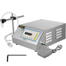 VEVOR væskepåfyldningsmaskine 2-3500 ml GFK-160 LCD-skærm digital kontrolpumpe væskepåfyldningsmaskine automatisk væskepåfyldningsmaskine
