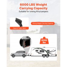VEVOR Class 3 Trailer Hitch Tow Hitch 2" Receiver for 11-21 Jeep Grand Cherokee
