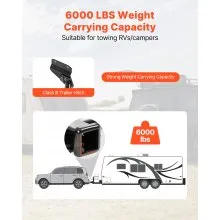 VEVOR Class 3 Trailer Hitch Tow Hitch 2" Receiver for 11-21 Jeep Grand Cherokee