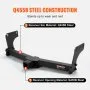 VEVOR Class 3 Trailer Hitch, 2-Inch Receiver, Q455B Steel Tube Frame, Compatible with 2011-2023 Jeep Grand Cherokee, Multi-Fit Hitch to Receive Ball Mount, Cargo Carrier, Bike Rack, Tow Hook, Black