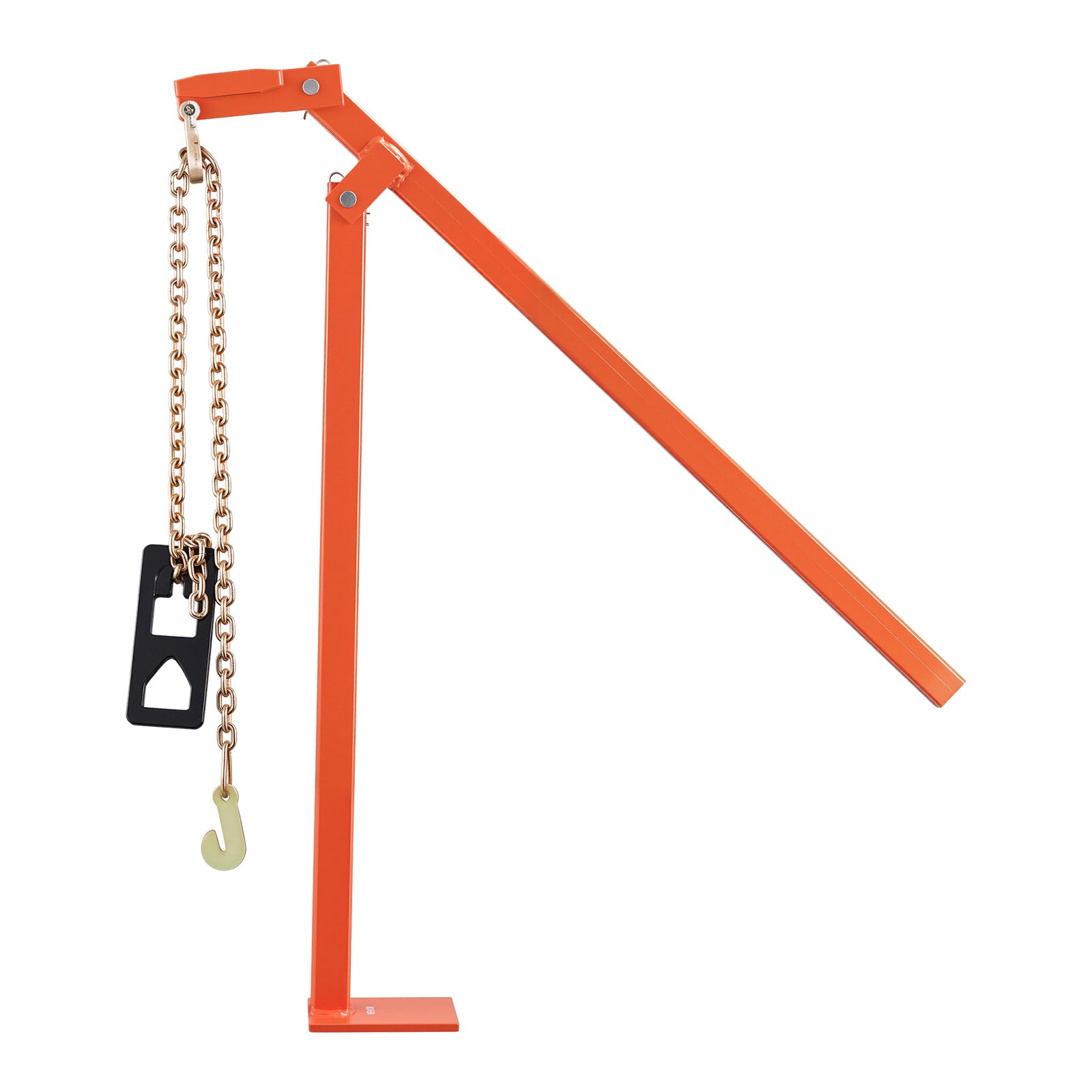 VEVOR 91.4 cm T Post Puller, Heavy Duty Fence Post Pullers with Puller Plate & 119 cm Lifting Chain, Labor-Saving T-Post Remover Tool for Round Fence Posts, Sign Posts & Tree Stumps