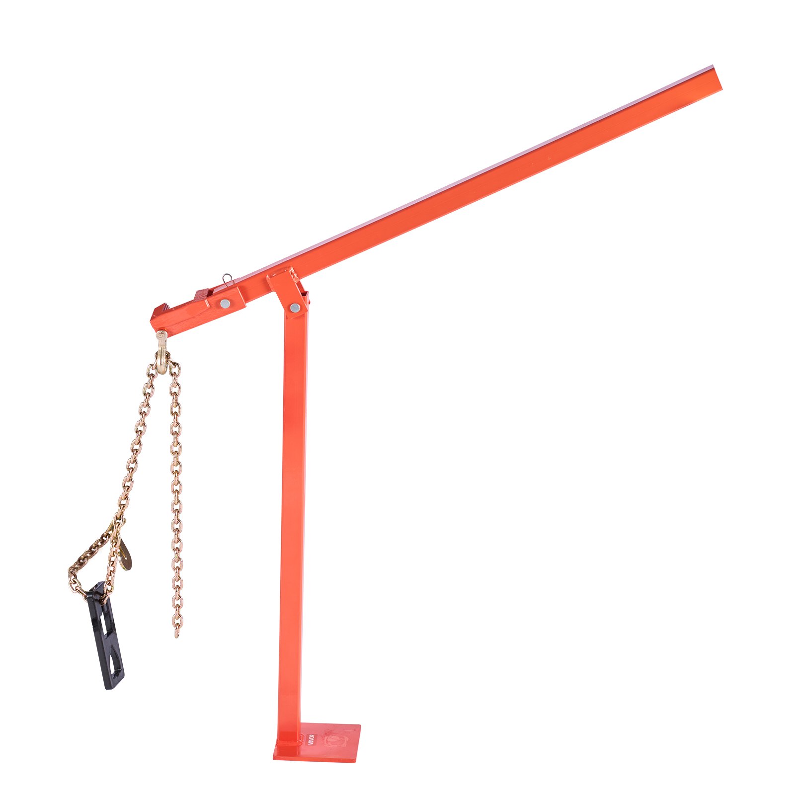 VEVOR 91.4 cm T Post Puller, Heavy Duty Fence Post Pullers with Puller Plate & 119 cm Lifting Chain, Labor-Saving T-Post Remover Tool for Round Fence Posts, Sign Posts & Tree Stumps