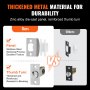 VEVOR Front Door Handle and Deadbolt Set, Satin Nickel Square Handle Set with Lever Door Handle, Single Cylinder Entry Door Handle with Reversible for Right and Left Handed Entrance and Front Door
