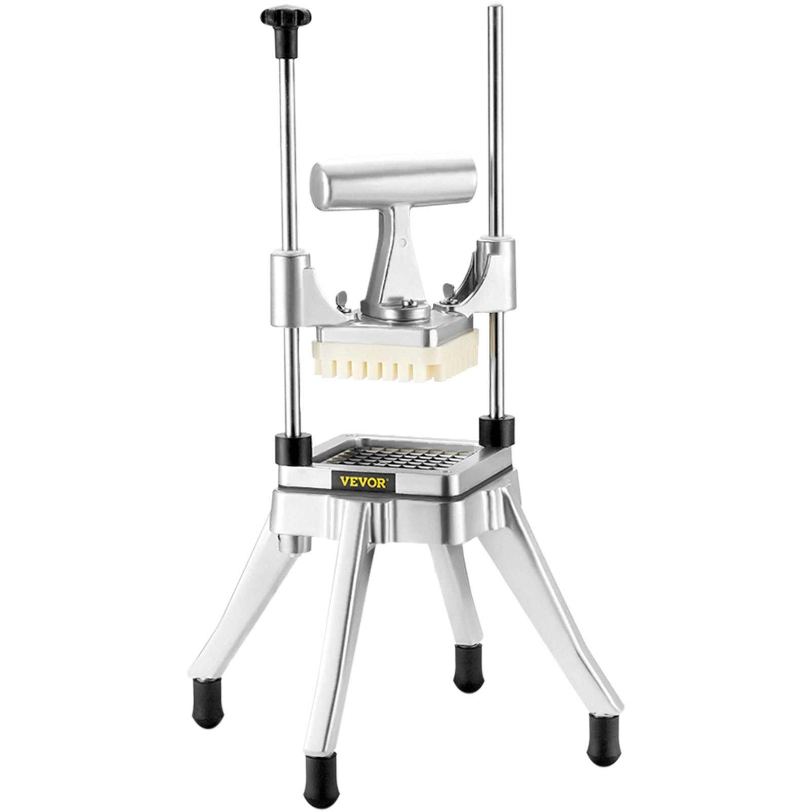 VEVOR vegetable chopper with stainless steel blades and sturdy base. ideal for kitchen use.