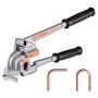 VEVOR Pipe Tube Bender, 6.35 mm, 9.53 mm, 12.7 mm OD, 3 in 1 Manual Level Tube Bender, 180° Copper Aluminum Pipes Bending Tools for HVAC Air Conditioning Refrigerator Repair