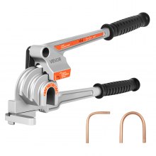 VEVOR 3 in 1 Lever Pipe Tube Bender for 1/4", 3/8", 1/2" O.D. 0-180° Bending