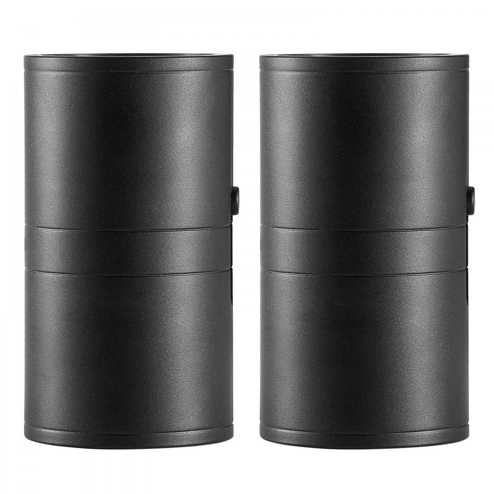 VEVOR LED Night Lights, 0-60LM Adjustable Brightness, Modern Night Lights Plug into Wall, Dusk to Dawn Sensor, 3000K Soft Warm White for Hallway Bathroom Stairway Bedroom, Black, 2 Pack