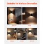 VEVOR LED Night Lights Dusk to Dawn Sensor Modern Night Lights Plug into Wall