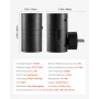VEVOR LED Night Lights, 0-60LM Adjustable Brightness, Modern Night Lights Plug into Wall, Dusk to Dawn Sensor, 3000K Soft Warm White for Hallway Bathroom Stairway Bedroom, Black, 2 Pack