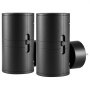 Luces nocturnas LED VEVOR, brillo ajustable de 0 a 60 lm, modernas luces nocturnas con enchufe de pared, sensor de anochecer a amanecer, luz blanca cálida suave de 3000 K para pasillo, baño, escalera, dormitorio, color negro, paquete de 2