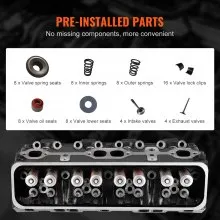 VEVOR Engine Cylinder Head Assembly Replacement, Cast Iron Engine Cylinder Head, Compatible with CHEVROLET 1500 PICKUP 96-99, ESCALADE 99-00, GMC 1500 PICKUP 96-99, SUBURBAN 1500 96-99, TAHOE 96 2000