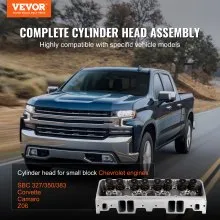 VEVOR Engine Cylinder Head Assembly Replacement, Aluminum Engine Cylinder Head Kit, Compatible with Small Block Chevrolet Engines, SBC 327/ 350/ 383, Corvette, Camaro, Z06