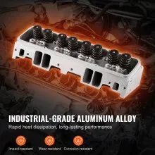 VEVOR Engine Cylinder Head Assembly Replacement, Aluminum Engine Cylinder Head Kit, Compatible with Small Block Chevrolet Engines, SBC 327/ 350/ 383, Corvette, Camaro, Z06