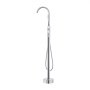 VEVOR Freestanding Bathtub Faucet, Floor Mount, Freestanding Tub Filler, Shower Mixer Taps, Two Water Modes, 360° Swivel Spout, for Bathing & Showering Pet Bathing Cleaning Drains Toilet Flushing
