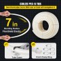 VEVOR PEX Pipe, 25.4mm x 152.4m PEX Tubing, Non Oxygen Barrier White PEX-B Pipe, Flexible PEX Water Line for RV Sewer Hose, Plumbing, Radiant Heating