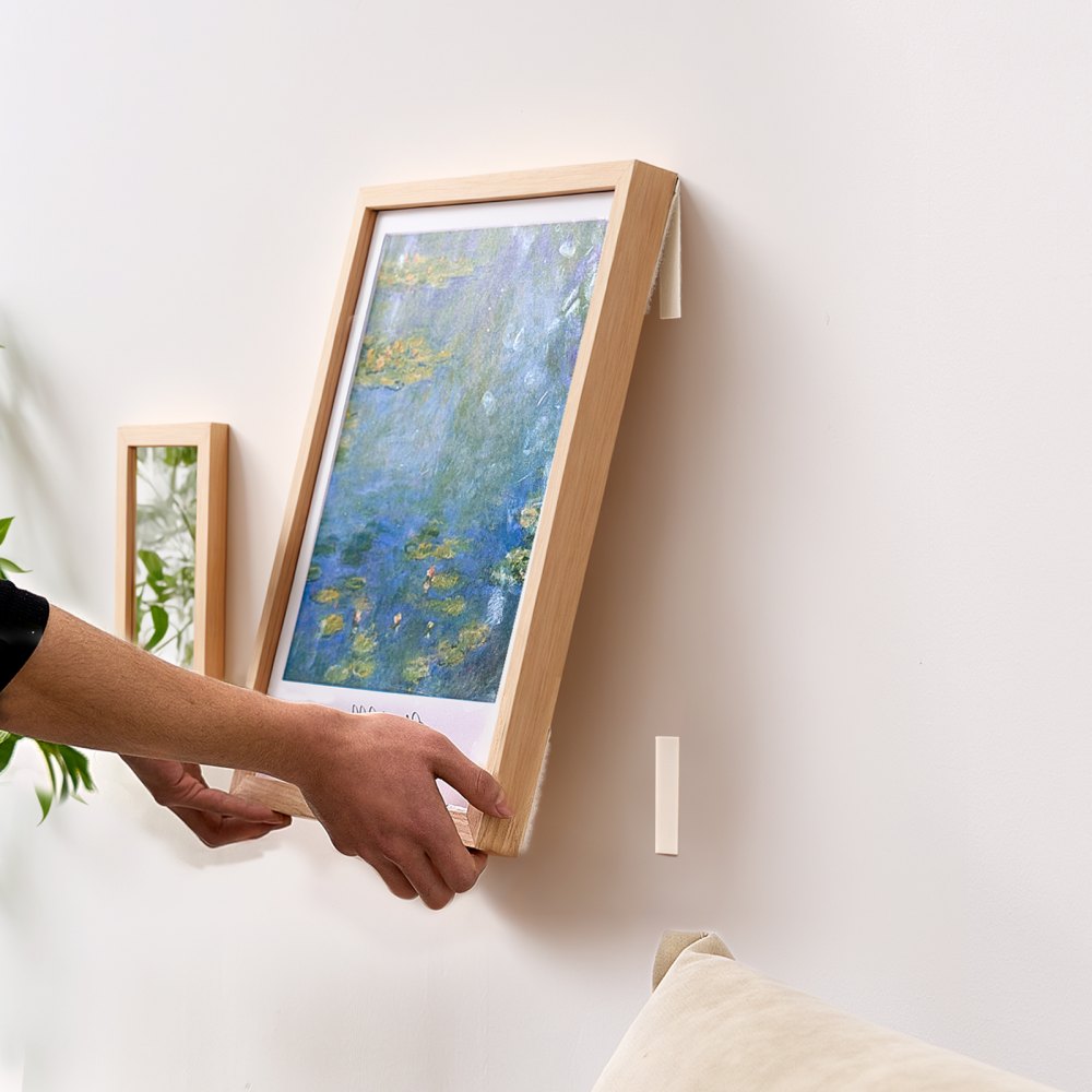 VEVOR Picture Hanging Strips, 34 Pairs, Large Picture Hangers with Removable Adhesive, Hook & Loop Strips, Wall Hanging Strips for Damage Free Picture Hanger, Mounting of Photos, Frames, Wall Decor
