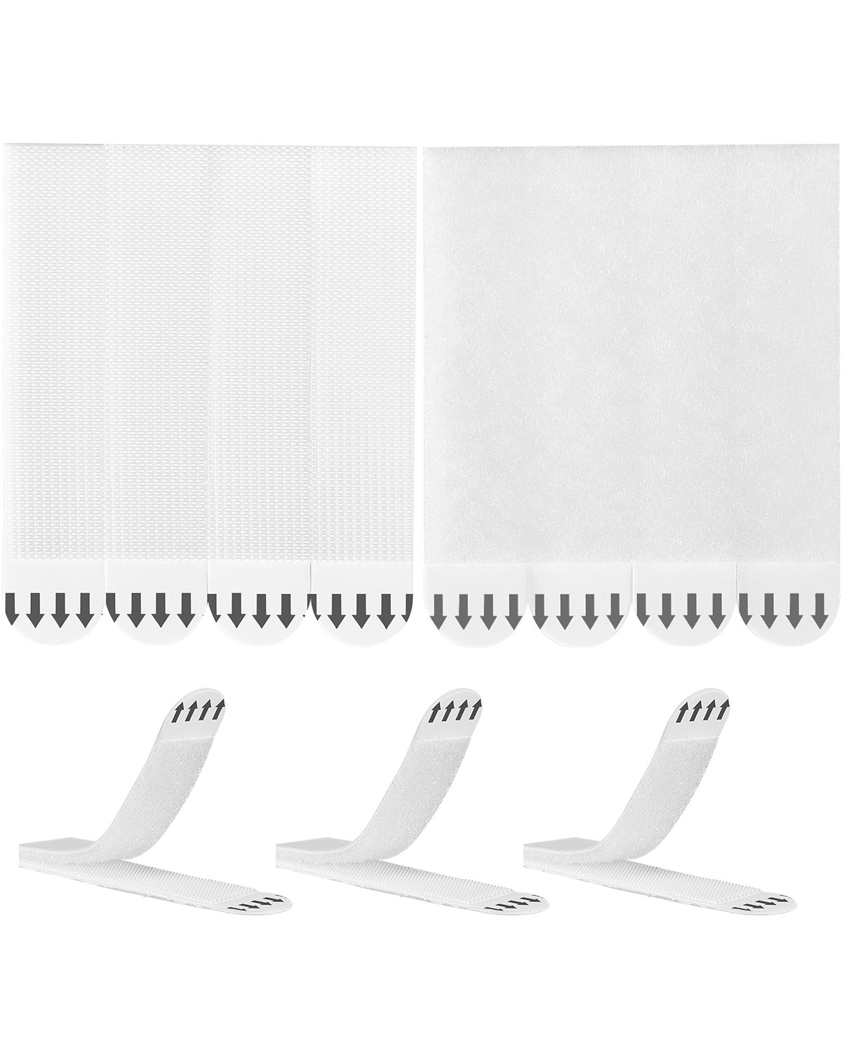 VEVOR Picture Hanging Strips, 34 Pairs, Large Picture Hangers with Removable Adhesive, Hook & Loop Strips, Wall Hanging Strips for Damage Free Picture Hanger, Mounting of Photos, Frames, Wall Decor