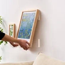 Tiras para colgar cuadros, 16 pares, tiras extragrandes para colgar en la pared sin daños