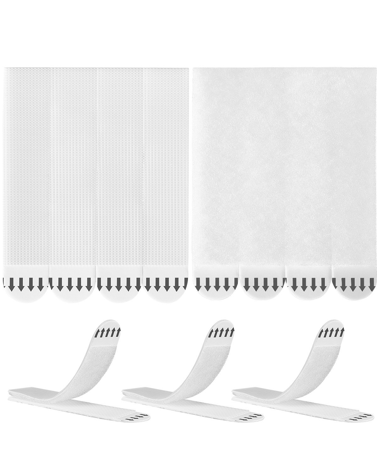 VEVOR Picture Hanging Strips, 16 Pairs, X-Large Picture Hangers with Removable Adhesive, Hook & Loop Strips, Wall Hanging Strips for Damage Free Picture Hanger, Mounting of Photos, Frames, Wall Decor