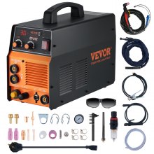 VEVOR 3 in 1 Plasma Cutter Welder Machine, CT-312 TIG/MMA Plasma Cutter Combo Machine, Non-Touch Pilot Arc, 30A Plasma Cutter, 120Amp TIG/Stick Welder, Digital 110/220V Dual Voltage IGBT Inverter