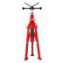 Soporte para tuberías VEVOR con cabezal en V, capacidad de 1/8 a 12 pulgadas, altura ajustable de 24 a 42 pulgadas, capacidad de carga de 2500 libras. Soportes portátiles plegables para aplicaciones de tuberías.