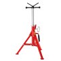 VEVOR V -pääputkiteline, kapasiteetti 1/8"-12", säädettävä korkeus 610 mm-1067 mm, putkitelineiden kantavuus 1134 kg, kannettavat kokoontaittuvat putkitelineet, hiiliteräksinen runko kestävyyden parantamiseksi