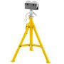 VEVOR Foldable Pipe Jack Stand Height Adjustment 32In To 55In, Roller Head Pipe Stand 4500Lbs/2 Tons Capacity for Pipe Threading, Pipe Hole Cutting