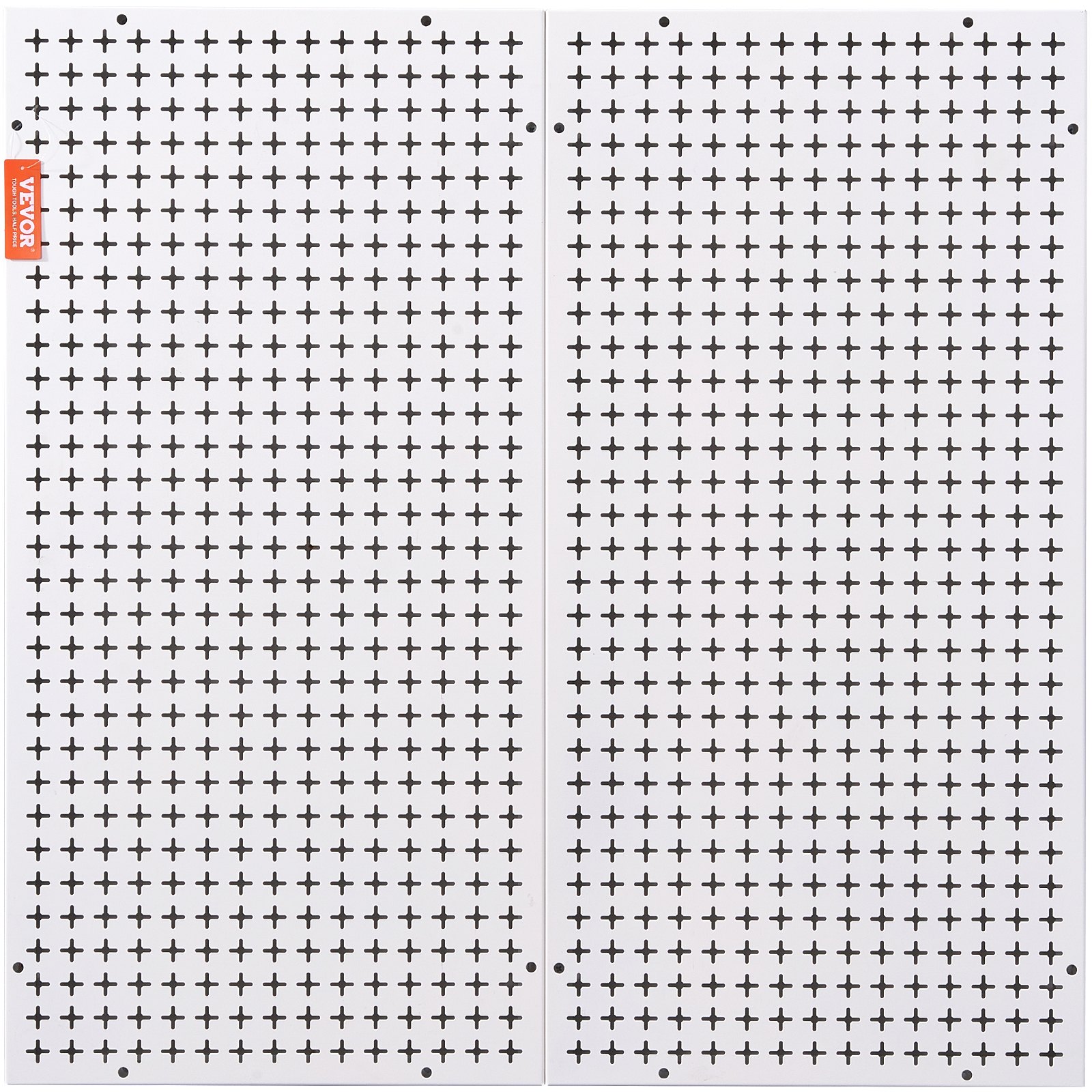 VEVOR nástěnný organizér na hrací desky 32" x 32", 330 LBS nástěnný kovový organizér do nakládací garáže, 25ks sada na uložení nářadí se 2 kolíčky, háčky, úložné koše, policové regály pro sklad v garáži