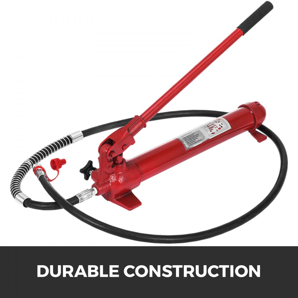 VEVOR 10Ton Power Hydraulic Jack Holder Bodywork Repair Kit for Auto Car Repair Tool with 1.4M Hose Lift Ram Portable