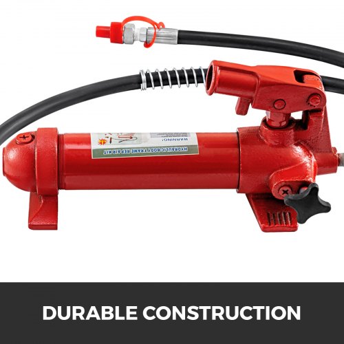VEVOR 6 Ton Hydraulic Car Jack, 47.2 inch / 1.2 m Oil Tube Portable Hydraulic Auto Body Dent Frame Repair Kit for Automobile Repairing and Hydraulic Equipment Construction