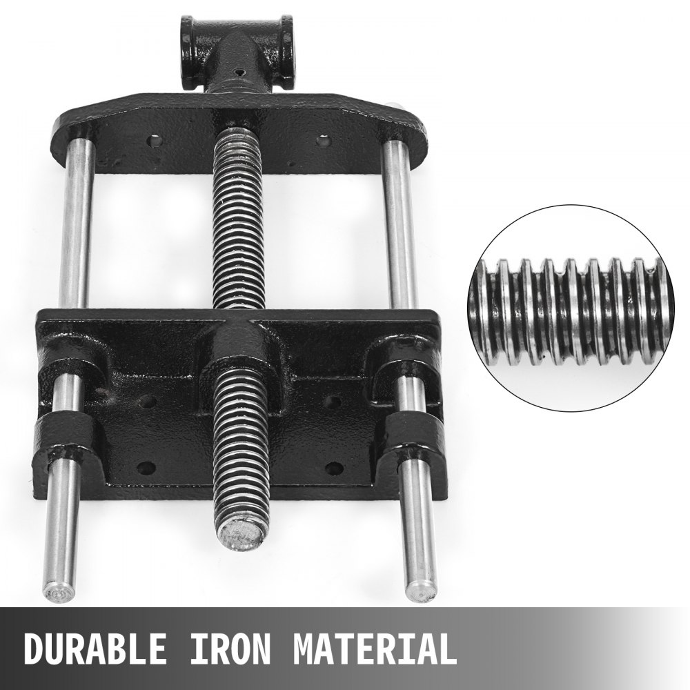 VEVOR 7" Woodworking Bench Vise, Wood Clamp Press Locking Cast Iron 250mm Screw