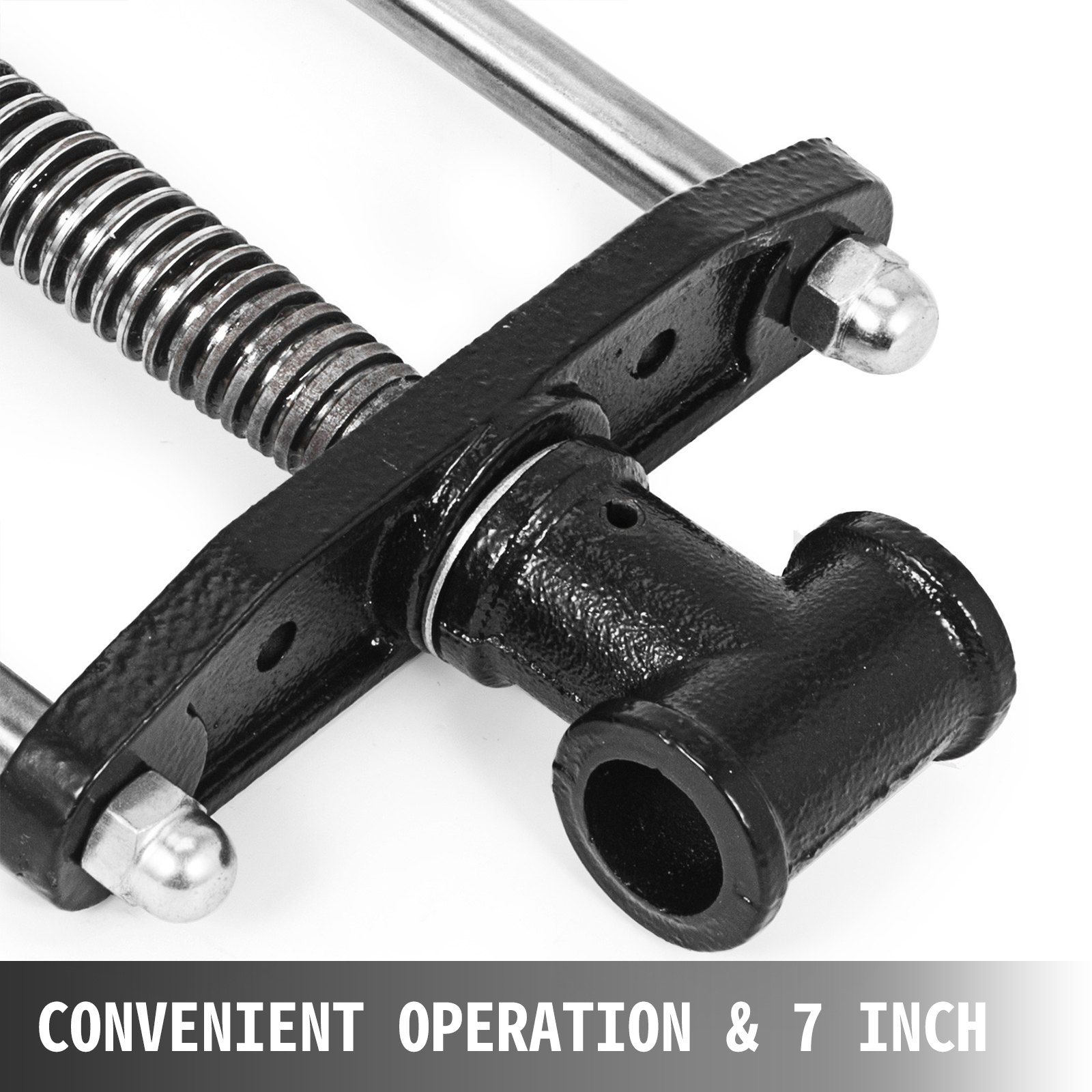 VEVOR 7" Woodworking Bench Vise, Wood Clamp Press Locking Cast Iron 250mm Screw