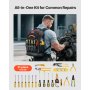VEVOR Tool Backpack with Tools 65 Pockets Tear-resistant Jobsite Backpack