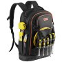 VEVOR Tool Backpack with Tools, 65 Pockets, Heavy-duty Tools Storage Organizer Bags with Laptop Compartment & Molded Base, Electrician Jobsite Backpack for Electrician, Repairman, and HVAC Techs