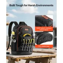 VEVOR Tool Backpack with Tools 65 Pockets Tear-resistant Jobsite Backpack