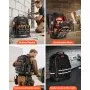 VEVOR Tool Backpack 64 Pockets Tear-resistant Jobsite Backpack for Electrician