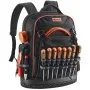 Rucsac pentru scule VEVOR, 64 de buzunare, genți de lucru rezistente pentru depozitarea sculelor, cu compartiment pentru laptop și bază turnată, rucsac pentru electrician, reparator și tehnicieni HVAC