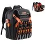 VEVOR Tool Backpack 45 Pockets Tear-resistant Jobsite Backpack for Electrician