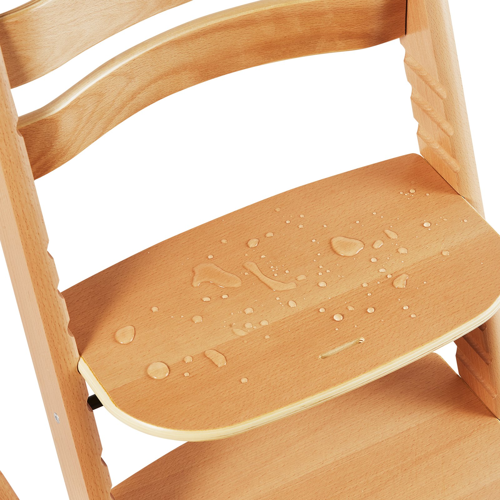 VEVOR Wooden High Chair for Babies & Toddlers, Convertible Adjustable Feeding Chair, Eat & Grow High Chair with Tray, Grow with Kid Portable Baby Dining Booster Seat, Beech Wood Toddler Chair, Natural