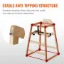 VEVOR Baby High Chair Wooden Toddler Chair Portable Baby Booster Seat Natural