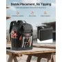 VEVOR Tool Backpack 56 Pockets Splash-resistant Jobsite Backpack for Electrician