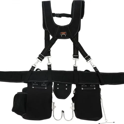 VEVOR Tool Belt with Suspenders, 34 Pockets, 29-54 inches
