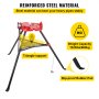 6" Tripod Pipe Chain Vise Stand w/ Steel Legs & Rubber Mounts bib